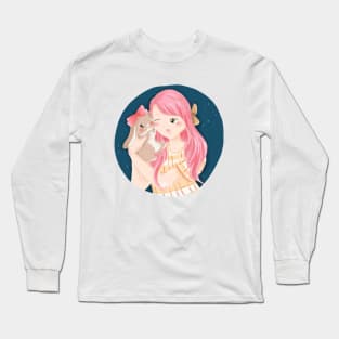 Blue Bailey and Grace | Bunniesmee Long Sleeve T-Shirt